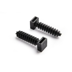 18282/ Taco presión negro brida 8 mm. (Bolsa 50 Uds.)