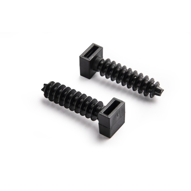 18282/ Taco presión negro brida 8 mm. (Bolsa 50 Uds.)