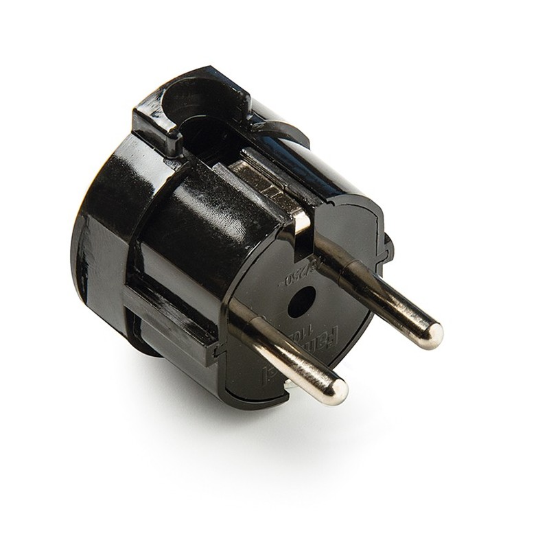 1102-N-1102-N/Clavija 4,8mm TT Lat.16A-250V Negro
