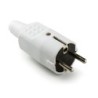 1104-B-1104-B/Clavija 4,8mm PVC goma 16A-250V Blanco