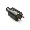 1133/ Clavija TT 16A-250V Goma Negro