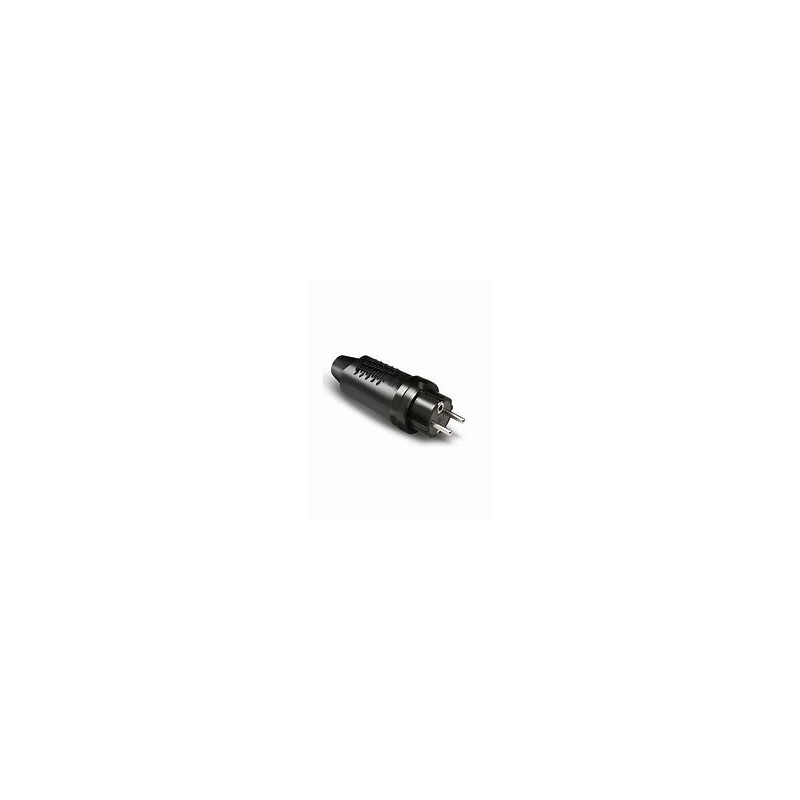1107/ Clavija TT 16A-250V Goma Negro