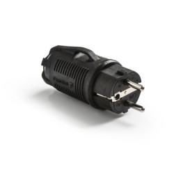 1167/ Clavija TT 16A-250V Goma Negro IP54