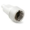 2104-B/ Base TT 16A-250V PVC goma Blanco