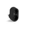 1332-N/ Adaptador doble TT 16A-250V Negro
