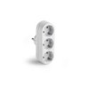 1333/ Adaptador triple TT 16A-250V Blanco
