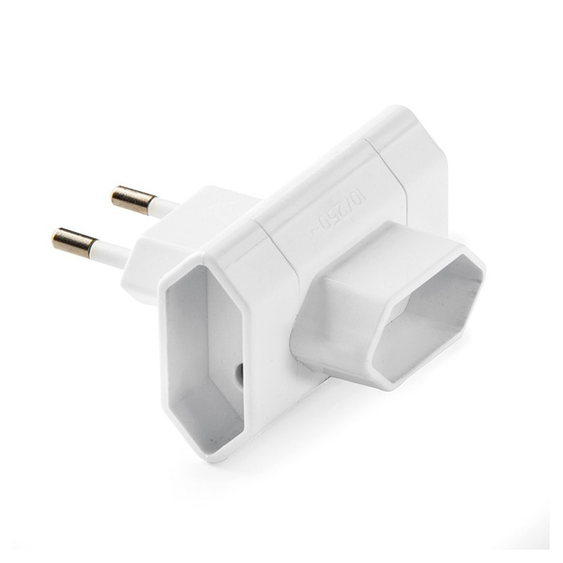 1205/ Adaptador triple 10A-250V