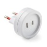 1416/ Adpatdor europeo americano 6A-250V