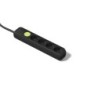2628-N/ Base 4 tomas TT C/Int.Cable 1,5 Negro