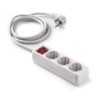 9/703/ Base 3 tomas TT C/Int.Cable 1,5 m.