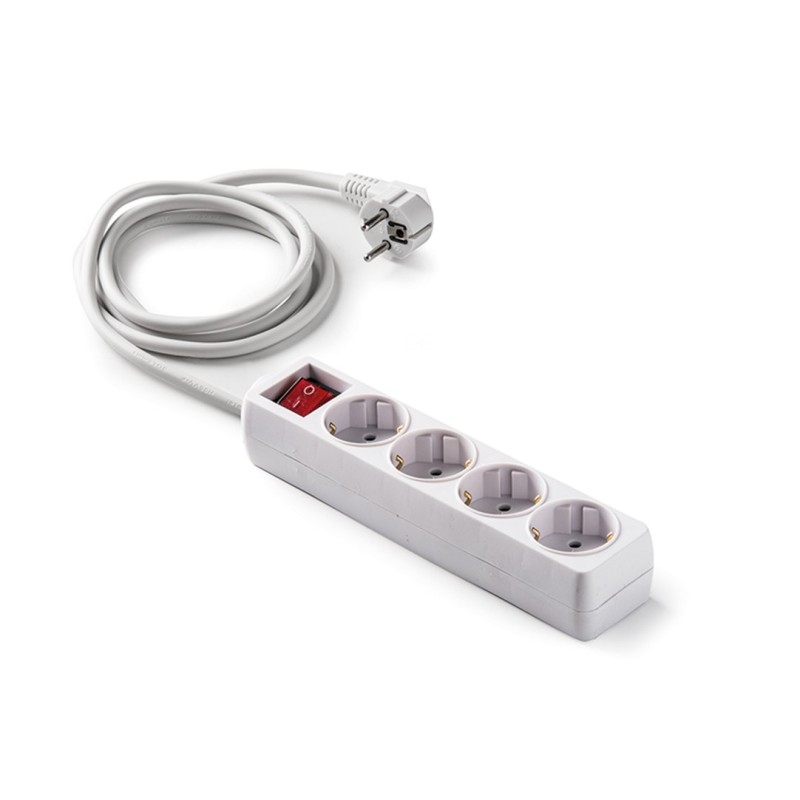 9/704/ Base 4 tomas TT C/Int.Cable 1,5 m.