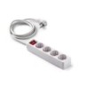 9/704/ Base 4 tomas TT C/Int.Cable 1,5 m.