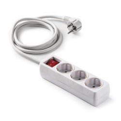 9/803/ Base 3 tomas TT C/Int.Cable 3 m.