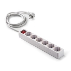 9/806/ Base 6 tomas TT C/Int.Cable 3 m.