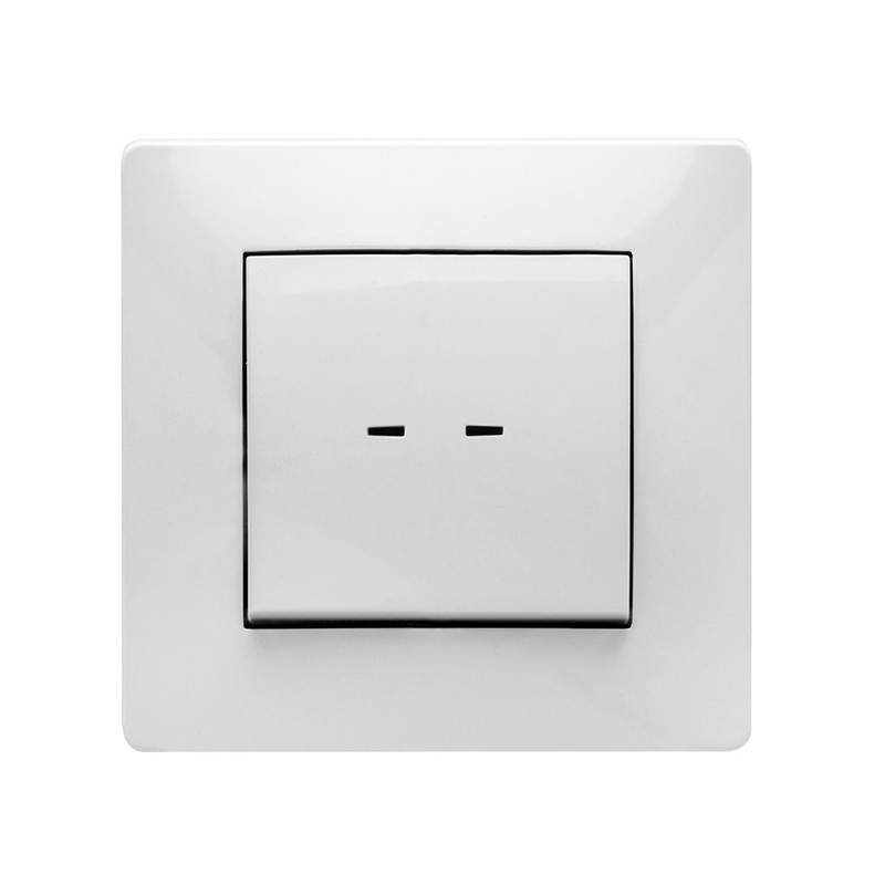 9111/ Pulsador luminoso10A-250V blanco