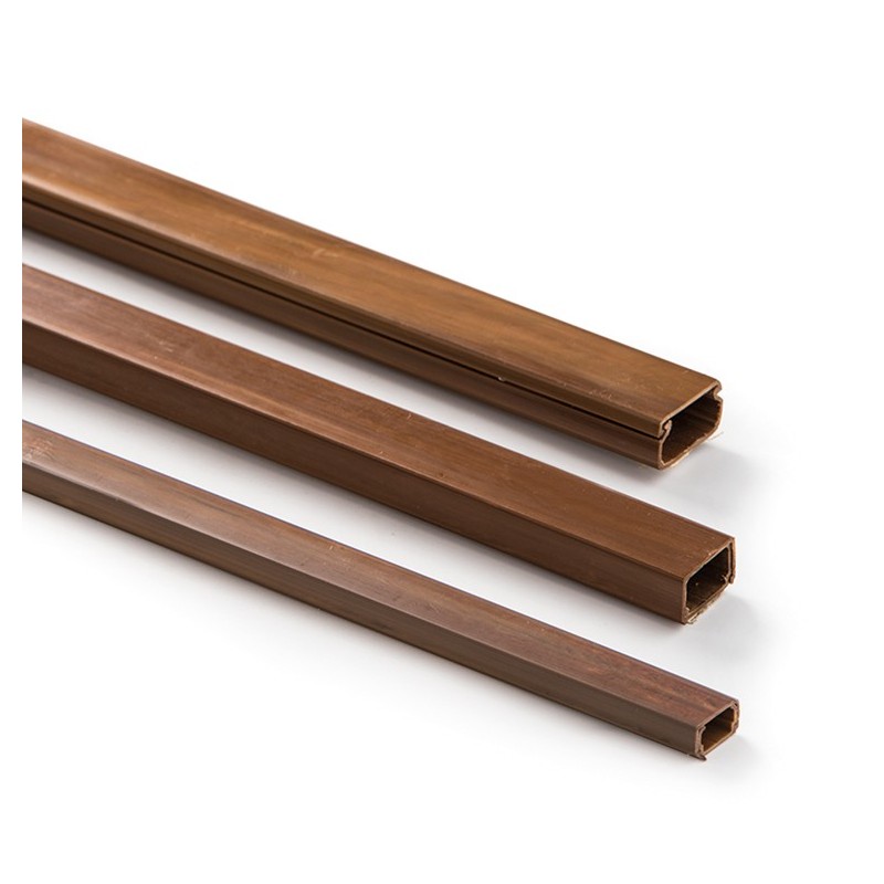 71629A/ Minicanal 10x20 madera adhesiva 2 m.