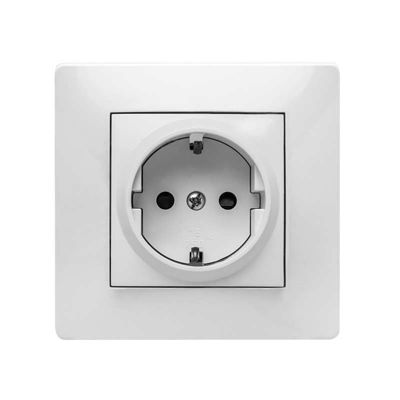 9123-5/ Pack 5 tomas de corriente 16A-250V blanco