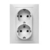 9125/ Doble toma de corriente 16A-250V blanco
