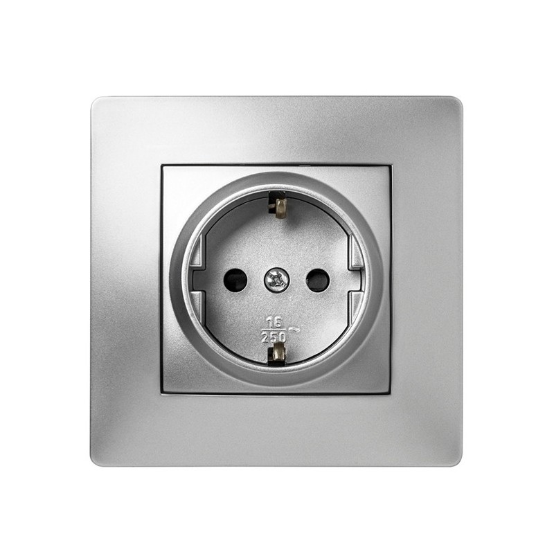 9223/ Toma de corriente 16A-250V aluminio