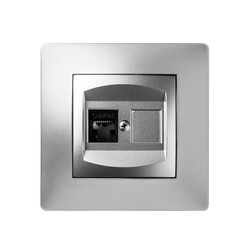 9238/ Toma telefono RJ-45 aluminio