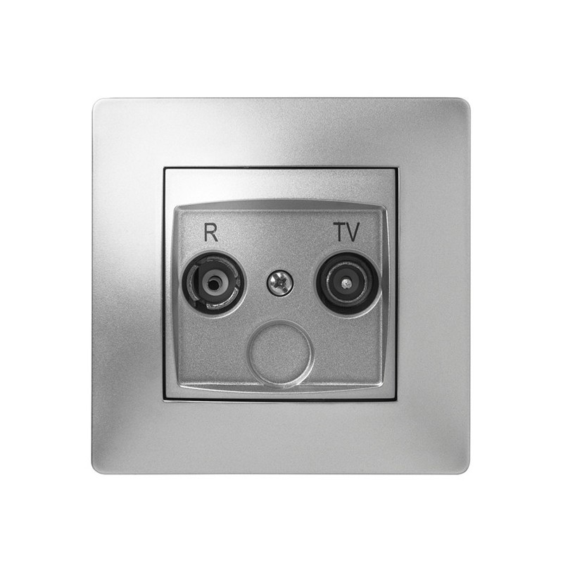 9235/ Toma R-TV aluminio