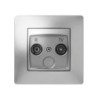 9235/ Toma R-TV aluminio