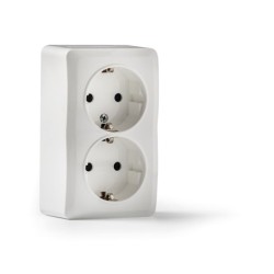 7025/ Doble base TT lateral superficie 16A-250V