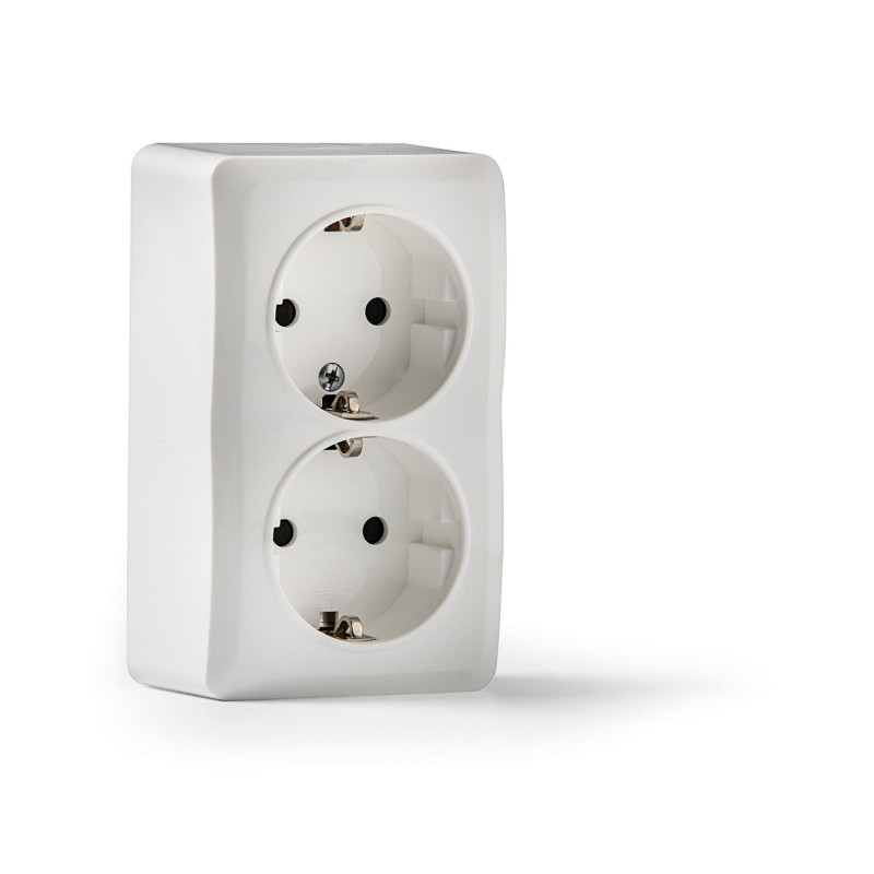 7025/ Doble base TT lateral superficie 16A-250V