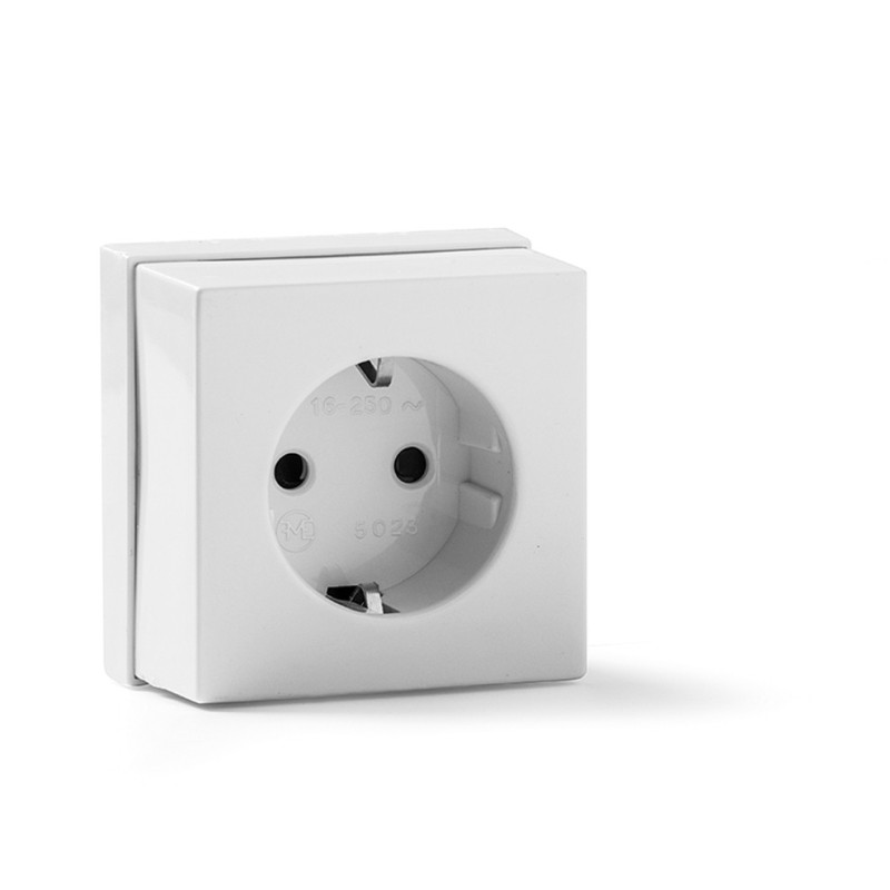 5023-B/ Base TT lateral superficie 16A-250V