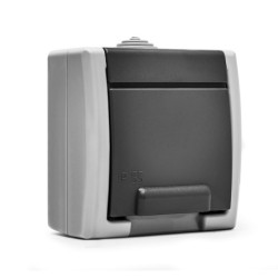 19078/ Base TT lateral estanco 16A-250V