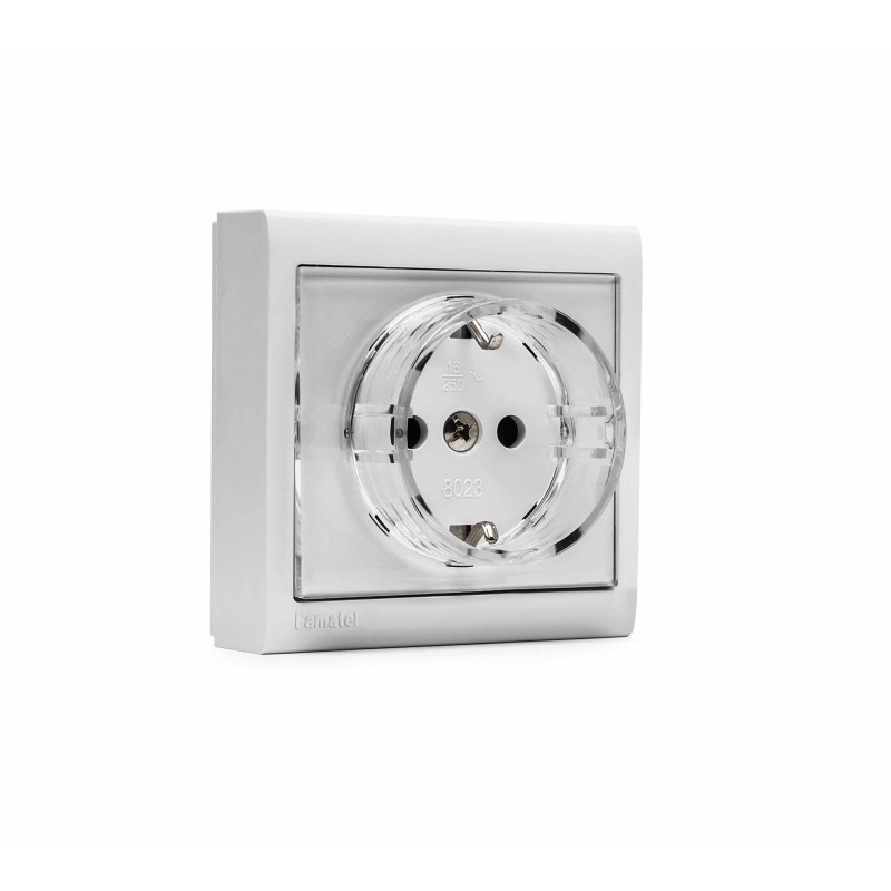 8023/ Base TT lateral superficie 16A-250V