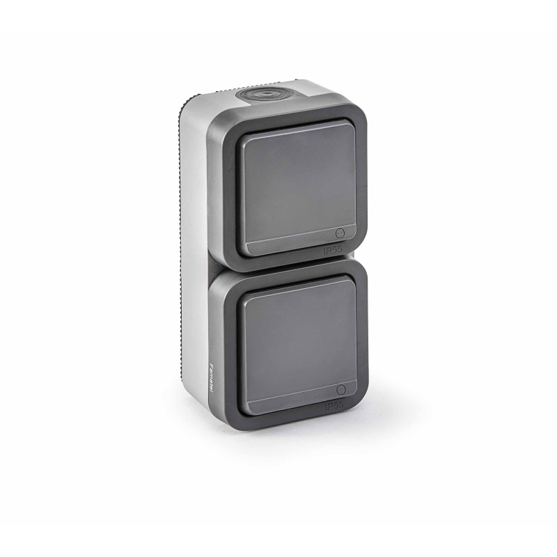 19096V/ Doble base vertical TT 16A-250V