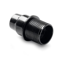 463/ Portalámparas roscado+tope E-14 Negro
