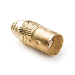 472/ Portalámparas metálico liso E-14