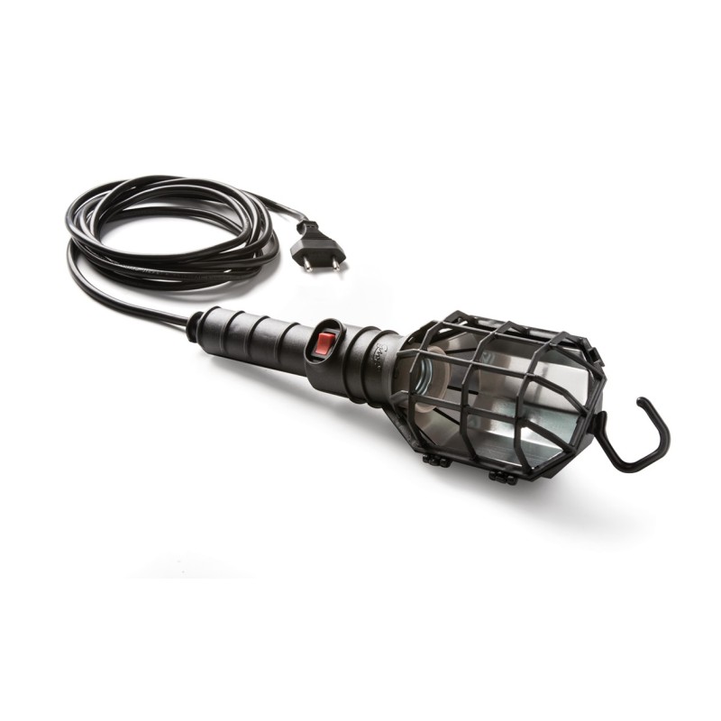 2410/ Lámpara port.100W pantalla interr.5m.