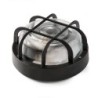 4411G/ Aplique redondo E-27 100W Negro