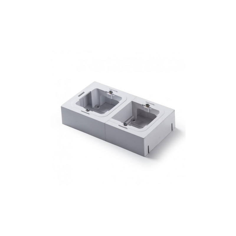 9127/ Caja superficie mecanismos doble