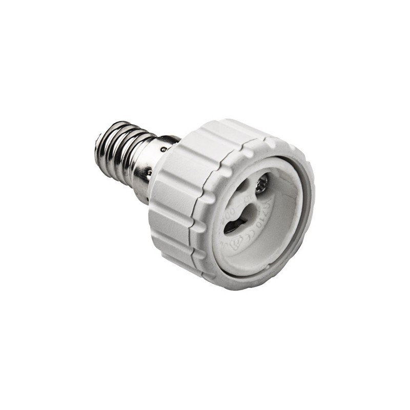 1444/ Adaptador portalámparas E-14 a GU-10