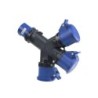 15006/ Adaptador 3 tomas 2P+T 16A 220V IP54