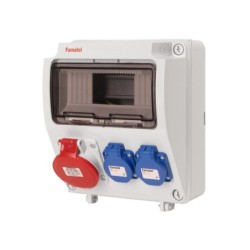 3957.1/ Caja 2 tomas 2P+TTL + 1 3P+T 16A IP54