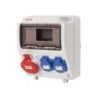 3957.1/ Caja 2 tomas 2P+TTL + 1 3P+T 16A IP54