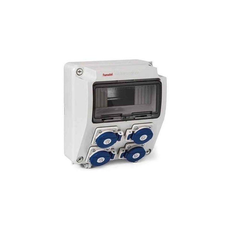 3957.4/ Caja 4 tomas 2P+TTL 16A IP54
