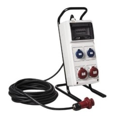 6701/ Caja 2 tomas 2P+TTL+2 3P+T 16A +MAG 15 m. IP54