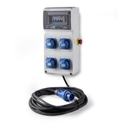 3961-1/ Caja 4 tomas 2P+TTL +DIF+MAG+PARO 10 m. IP65